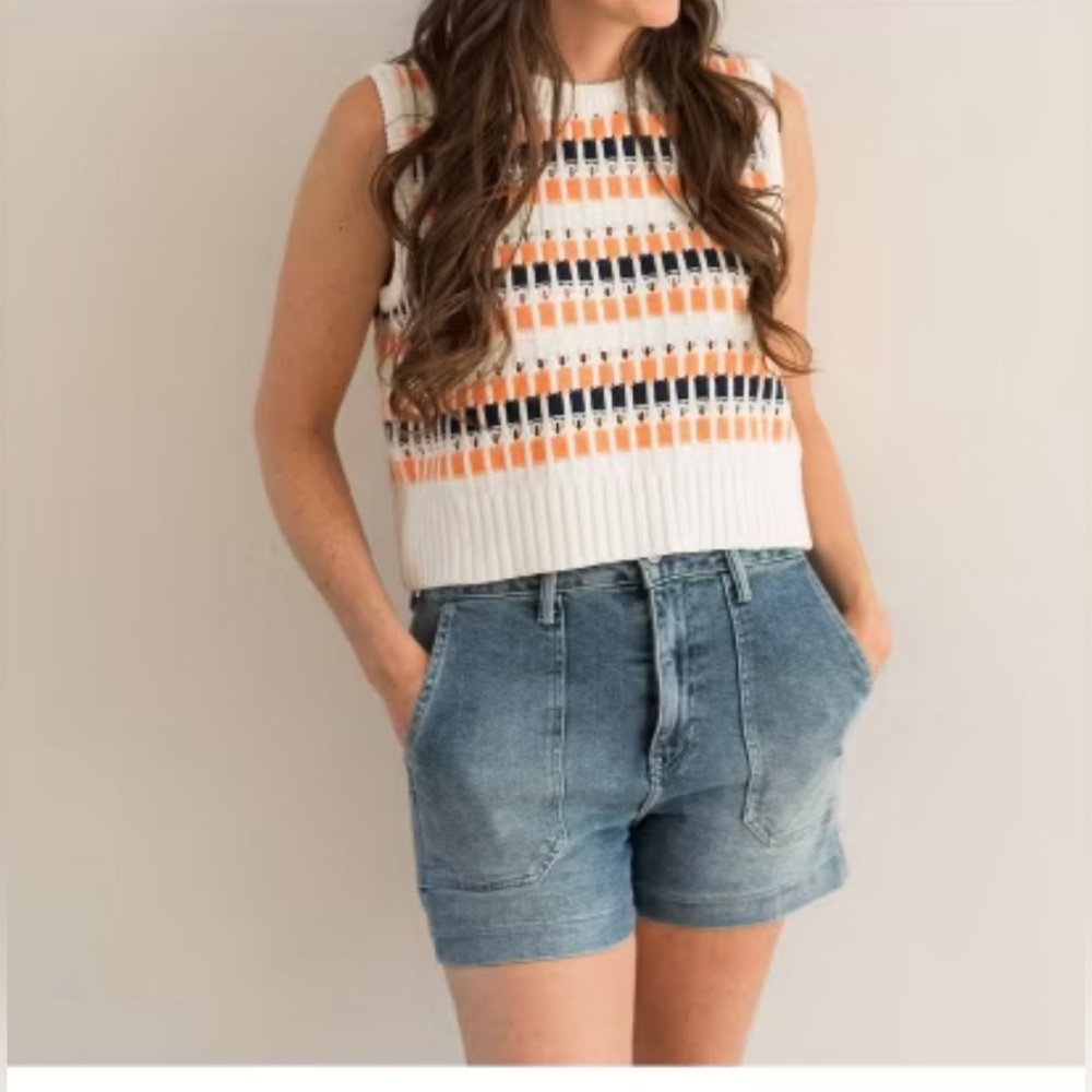 Stitches & Stripes 100% Cotton Wylie Vest NWT Size M